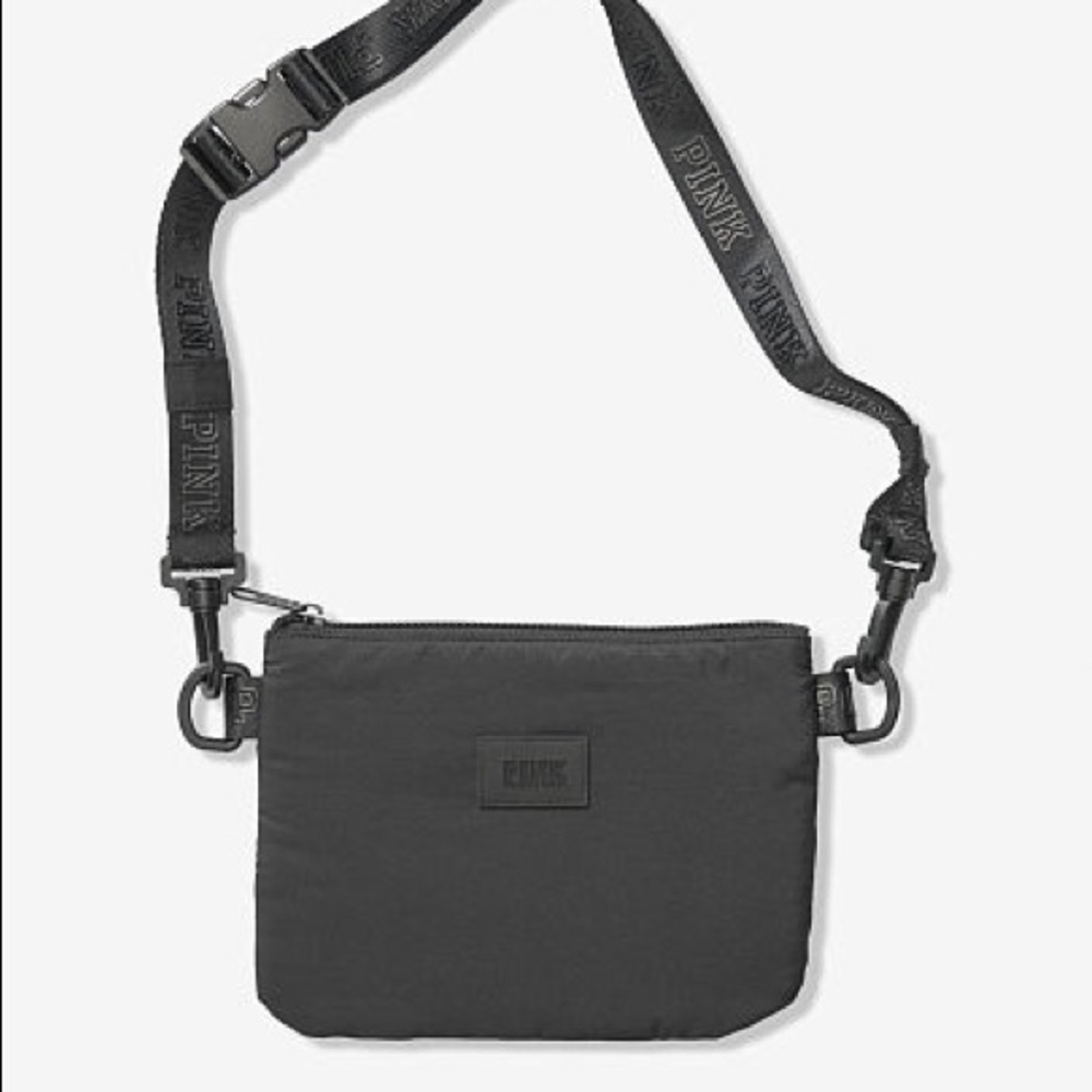 PINK taffeta crossbody